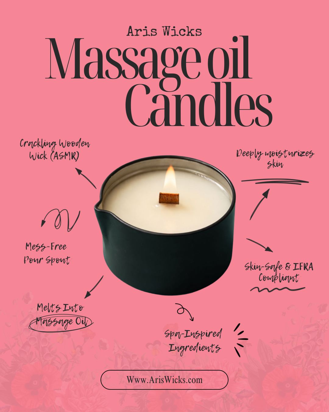 Massage Oil Candle – Ari's Wicks